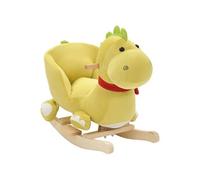 Autres jeux d'éveil vidaXL Dragon à bascule avec dossier Peluche 60x32x53 cm Vert citron