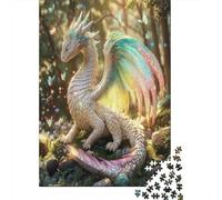 Dragon à écailles Blanches 70x50cm/1000pcs Puzzles Adaptés Aux Adultes Et Aux Personnes Âgées De 14 Ans Et Plus