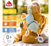 Dragon Activity Toy-Motor Skills Toy for Stroller,Bed and Baby Seat for Bite,Grasp and Sound-Teether for Babies and Kids from 0+ Months