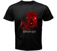 Dragon Age Origins Famous Video Game Men's T-Shirt Black(X-Large)