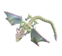 Dragon ailé à collectionner, jouet de dragon articulé, figurine de dragon flexible avec membres articulés, figurine modèle avec texture réaliste, créature fantaisie, dragon ailé articulé pour