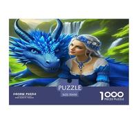 Dragon And Beauty Puzzles 1000 Pièces Pour Adultes Et Enfants Animal De L'art De La Décoration Moderne Jeu Cadeau Unique 1000 Pieces Pour Jeux D'activités Familiales Cadeau Pour Femme, Homme, Couple E