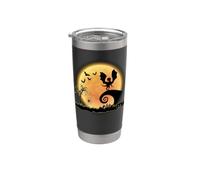 Dragon And Moon Funny Scary Halloween Costume Gobelet isotherme en acier inoxydable double paroi