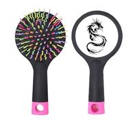 Dragon Animal Art Grain Contour Salon Brosse à cheveux démêlante Base coussin