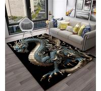 Dragon Animal Mythique Tapis Doux Pour Chambre D'Enfant Imprimé En 3D 50 X 80 Cm - Tapis Antidérapant À Poils Ras - Lavable - Antitache, Ne Perd Pas Ses Poils : Respectueux De L'Environnement -8D2R-X3