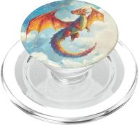 Dragon Arc-en-Ciel pour Enfants - Fantasy Art Ferry Tale PopSockets PopGrip pour MagSafe