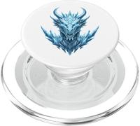 Dragon Art pour Les Amateurs de Dragons Dragon de Glace en Cristal PopSockets PopGrip pour MagSafe