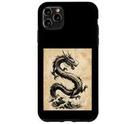 Dragon Art Vintage Japonais à l'encre lavée Coque pour iPhone 11 Pro Max