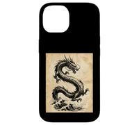 Dragon Art Vintage Japonais à l'encre lavée Coque pour iPhone 14