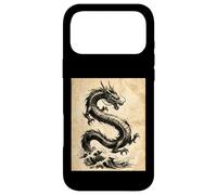 Dragon Art Vintage Japonais à l'encre lavée Coque pour iPhone 17 Pro Max