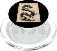 Dragon Art Vintage Japonais à l'encre lavée PopSockets PopGrip pour MagSafe