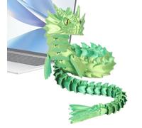 Dragón Articulado Impreso 3D - Juguete Flexible Antiestrés, Figura Creativa | Dragón Marino Decorativo Con Articulaciones Móviles para Regalo Escritorio Coche