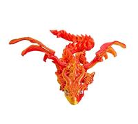 Dragon articulé, dragon imprimé, jouet animal de 13 pouces, dragons Fidget - Jouet dragon volant, jouet de direction flexible, figurine de dragon pour la fête des , anniversaire, Nouvel An