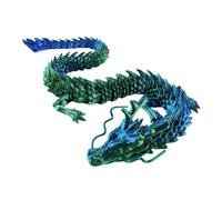 Dragon articulé imprimé 3D - Dragon articulé réaliste de 30 cm - Figurine de dragon articulée imprimée en 3D - Figurine de modèle de dragon au design cool pour la maison, l'aquarium, la voiture et le