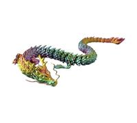 Dragon articulé imprimé en 3D,Dragon commun d'impression 3D, imprimé en articulé à Articulation Flexible, Jouet de Bureau coloré, modèles de Dragon, Figurines d'animaux pour garçons, Filles