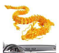 Dragon articulé imprimé en 3D,Figurine Flexible de Jouet de Dragon en - Fournitures de décoration de détails captivants pour Les Aquariums, Les Voitures, Les Bureaux et Les Maisons