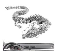 Dragon articulé imprimé en 3D | Jouet Figurine de Dragon Flexible - Outil de décoration de Poses dynamiques pour Voitures, Bureaux, Maisons et Aquariums
