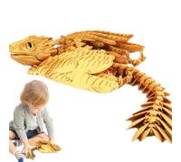 Dragon articulé imprimé en - Dragon avec plumes volantes de 30 cm | Jouet de dragon sensoriel | Dragon Volant | Jouet Dragon Fidget imprimé pour soulager le stress, agiter et être