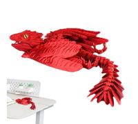 Dragon articulé imprimé sur, dragon imprimé jouet, dragon multi-articulaire avec détail plume - Jouets articulés de dragon, figure unique articulée par collection pour la créativité