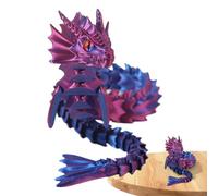 Dragon Articulé Jouet Anti-Stress - Figurine de Dragon Articulé Imprimé en 3D | Jouets agités Dragons Flexibles | Jouet de Bureau pour Soulager le Stress Dragons Fantastique School