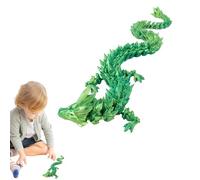 Dragon articulé, jouet de dragon 3D | articulé, ornement de décoration de Noël et d'Halloween avec mobilité conjointe de 11,8 pouces, dragon imprimé en 3D pour l'esc