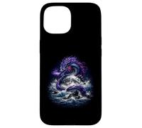 Dragon Autour de la Lune Fantasy Ocean Power Coque pour iPhone 15