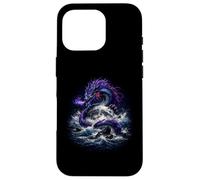Dragon Autour de la Lune Fantasy Ocean Power Coque pour iPhone 16 Pro