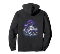 Dragon Autour de la Lune Fantasy Ocean Power Sweat à Capuche