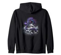 Dragon Autour de la Lune Fantasy Ocean Power Sweat à Capuche