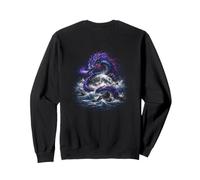 Dragon Autour de la Lune Fantasy Ocean Power Sweatshirt