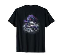 Dragon Autour de la Lune Fantasy Ocean Power T-Shirt