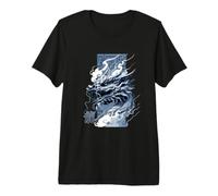 Dragon Azur : Esprit de l'Orient T-Shirt Haut de Gamme