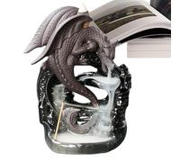 Dragon Backflow, brûleur d'encens en céramique pour cascade de montagne, brûleur cascade de montagne, statues de dragon, parfum naturel de bois de santal qui imprègne votre maison Amb