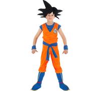 Dragon Ball Costume pour enfants de Son Goku | Costume avec sur-chaussures | Taille : 152