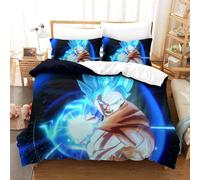 Dragon Ball Housse De Couette Imprim¿¿ 3d Ensemble De Literie Avec Taies D'oreiller Fermeture ¿¿ Glissi¿¿Re Design Unique Anti-Allergique Aventure Sang Chaud