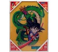 Sd toys Goku and Shenron Glass Poster Dragon Ball Officiel Merchandising Décorations Meubles Stickers Décoration de la Maison Multicolore (Multicolore) Unique