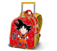 Dragon Ball Kintoun-Sac à Dos à roulettes Petit, Rouge, 26 x 34 cm, Capacité 12,5 L