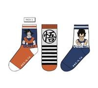 Dragon Ball - Pack De 3 Chausettes Goku/Vegeta (T35/37)