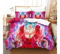Dragon Ball Pcs Parure De Lit - Housse De Couette Douce Housse Couette Imprim¿¿ D Avecfermeture ¿¿Clair+ D'oreiller Double£¿Xcm£©