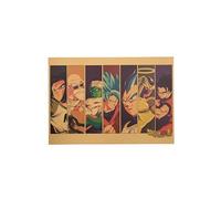 Dragon Ball Poster Japonais Anime Stickers Muraux Décor Peinture - 50,5 x 35 cm (Style 14) G
