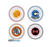 Dragon Ball Set De 4 Plaques Emblèmes Set Piatti ABYSTYLE