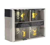 Dragon Ball Stor Pokémon - Set de 4 Tasses à café Expresso en Verre - Motif Pikachu