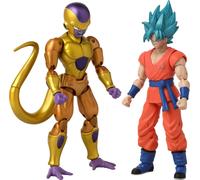 Dragon Ball Super Dragon Stars Figurines Lot de 2 Battle Pack : Golden Frieza vs Super Saiyan Blue Goku 17 cm