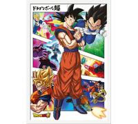 Dragon Ball Super - Poster - Panneaux + cadre interchangeable, Shinsuke® Maxi MDF blanc, vitre acrylique