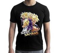 DRAGON BALL - Tee shirt homme DBZ Saiyans - Noir - XL Noir G