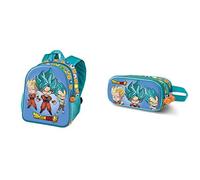 Dragon Ball Three Sac à dos Basic + Trousse à Crayons Double 3D