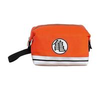 Dragon Ball Trousse de Toilette Design Goku, Fermeture éclair avec poignée, Couleur Rouge et Noire, Produit Officiel (CyP Brands), Orange, Taille Unique