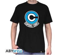 DRAGON BALL - Tshirt DB/ Capsule Corp homme Manches Courtes Noir - basic S