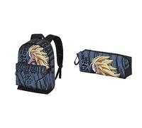Dragon Ball Warrior Sac à Dos HS + Trousse à Crayons Carré Fan 2.0