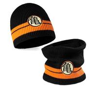 Dragon Ball Z Bonnet Ensemble Bonnet et Snood Cadeau Anime Manga Accessoire Officiel Taille Unique Homme Ado Garcon